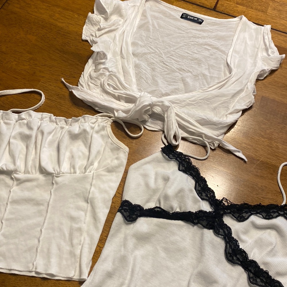BUNDLE!!! 3 white summer shirts